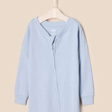 Snug-Fit Cotton Footed Pajamas for Little Ones