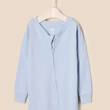 Snug-Fit Cotton Footed Pajamas for Little Ones