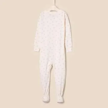 Snug-Fit Cotton Footed Pajamas for Little Ones