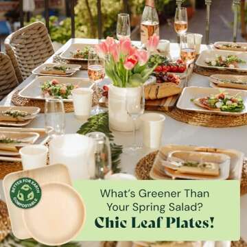 Eco-Friendly Palm Leaf Trays for Parties and Events