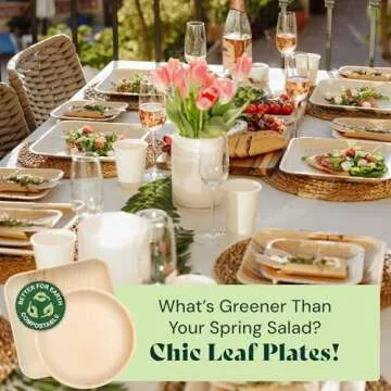 Eco-Friendly Palm Leaf Trays for Parties and Events