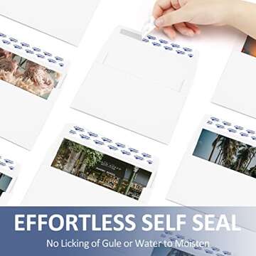 ValBox A2 Invitation Envelopes 4.375x5.75" White Envelopes Self Seal for Invitations, Photos, Wedding, Announcements, Thank you Notes, RSVP, Greeting Cards, 4-3/8 x 5-3/4 Inches (Pack of 200)