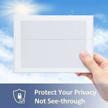 ValBox A2 Invitation Envelopes 4.375x5.75" White Envelopes Self Seal for Invitations, Photos, Wedding, Announcements, Thank you Notes, RSVP, Greeting Cards, 4-3/8 x 5-3/4 Inches (Pack of 200)