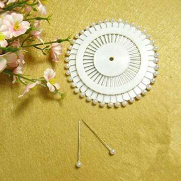 LOKIPA Floral Tools Set Floral Tape Pearl Head Pins and Paper Porcelain Floral Wire Stem for Floral ...