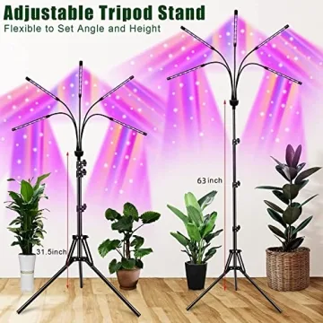 KEELIXIN 5-Head Grow Light for Indoor Plants