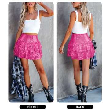 Glamorous MIYIEONZ Sequin Skirt for Night Out