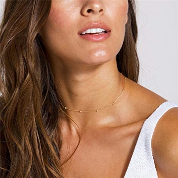 Turandoss 14K Gold Plated Layered Butterfly Necklace