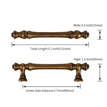 Asidrama Antique Brass Cabinet Handles - Elegant Design Solution