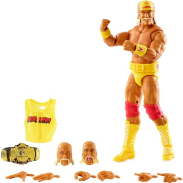 Mattel WWE Hulk Hogan Ultimate Edition Fan TakeOver Action Figure with Articulation, Life-like Detai...