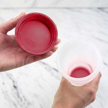 Tovolo Flow Pen 2.0 With Removable Cap 3-Cup Capacity Dispenser, Easy-Squeeze Batter Bottle With Mess-Free Valve for Pancake Art, Cayenne