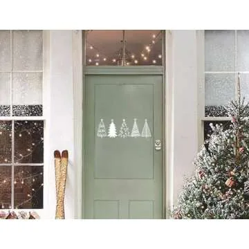 DGAGA Christmas Tree Self-Adhesive Silk Screen Stencils Pine Tree Screen Printing Transfer Mesh Stencil Reusable for Craft Silkscreen Stencil for Painting on Wood,Wall,Canvas,Christmas DIY Home Decor