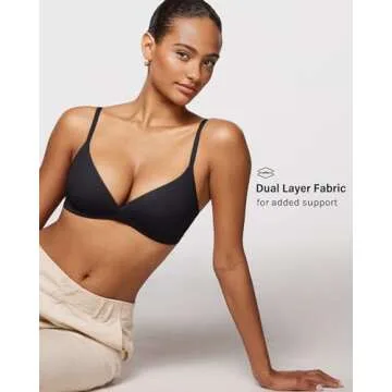 INLYRIC Women's Inbarely Triangle Bralette Comfortable Fit