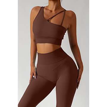 QINSEN Seamless Yoga Sports Bra & Leggings Set for Women