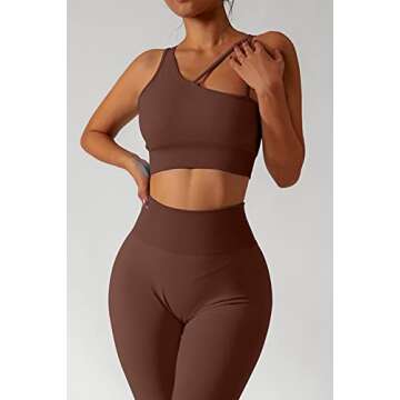 QINSEN Seamless Yoga Sports Bra & Leggings Set for Women