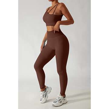 QINSEN Seamless Yoga Sports Bra & Leggings Set for Women