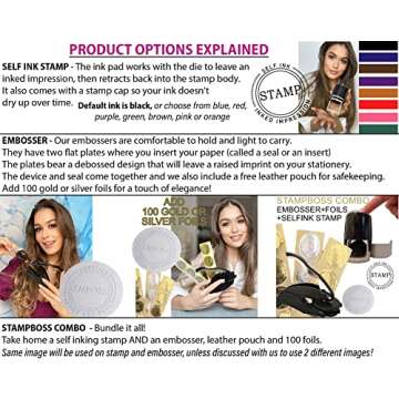 Book Embosser by StampBoss, Custom Made with Your Choice of Design. from The Library of, Personalize...