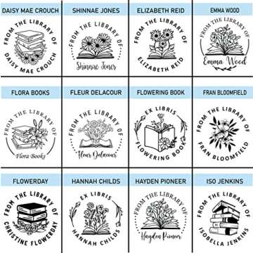 Book Embosser by StampBoss, Custom Made with Your Choice of Design. from The Library of, Personalized Gift. Add Gold foils