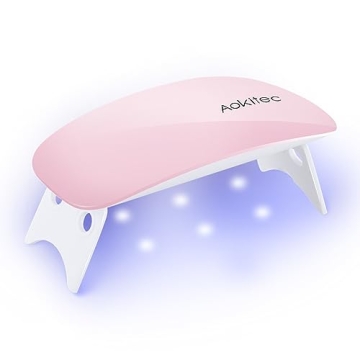 Aokitec UV Light for Nails - Mini UV LED Nail Lamp Portable Nail Dryer for UV Gel Polish Nail Glue G...