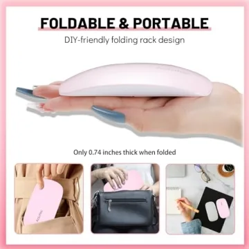Aokitec Mini UV Nail Lamp - Portable Nail Dryer for Gel Polish