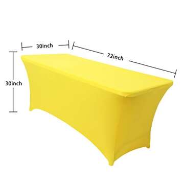 Obstal Spandex Table Cover for Events - 6ft Fitted Tablecloth