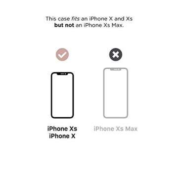 LuMee Duo Phone Case, Metallic Rose Marble | Front & Back LED Lighting, Variable Dimmer | Shock Absorption, Bumper Case, Selfie Phone Case | iPhone X/iPhone Xs