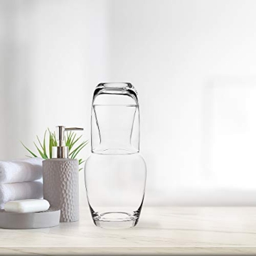 Stylish Trinkware Bedside Carafe and Tumbler Set