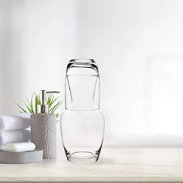 Stylish Trinkware Bedside Carafe and Tumbler Set