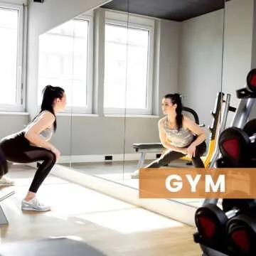 PERTETEY Home Gym Mirror - Frameless & Full Body Reflection