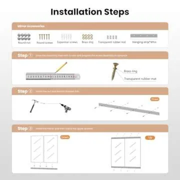 PERTETEY Home Gym Mirror - Frameless & Full Body Reflection