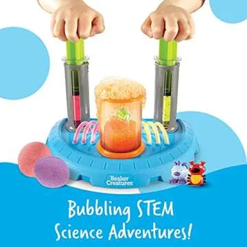 Learning Resources Beaker Creatures Liquid Reactor Super Lab,Ages 5+,15 pieces, Homeschool, STEM, Sc...