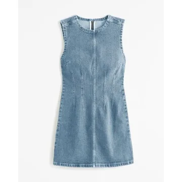 Chic Wenrine Women's Denim Mini Dress for Summer Looks