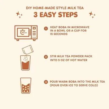 Hello Kitty Brown Sugar Boba Tea Kit for 8 Servings