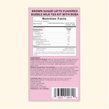 Hello Kitty Brown Sugar Boba Tea Kit for 8 Servings