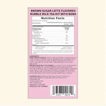 Hello Kitty Brown Sugar Boba Tea Kit for 8 Servings