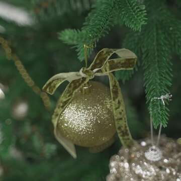 HUIHUANG Moss Green Velvet Ribbon for Crafts & Decor