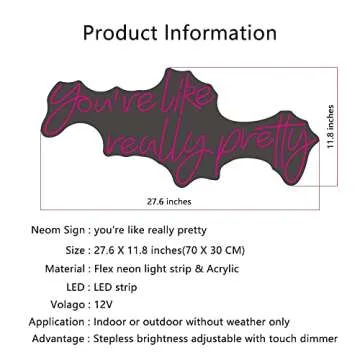 You're like really pretty LED Neon Light for Parties