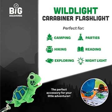 WildLight Animal Carabiner Flashlight for Kids and Nurses