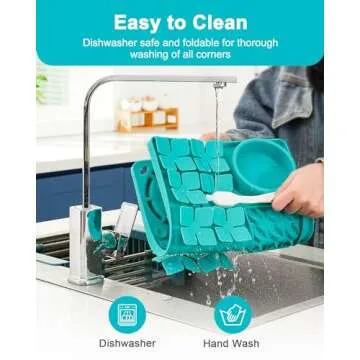 Sted Silicone Licking Snuffle Mat for Medium Large Dogs and Cats, Extra Large Slow Feeder Mat with Strong Suction, Durable Machine Washable Dog Slow Feed Food Bowl for Fast Eating, Blue