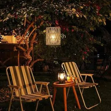 Battery Operated Rattan Pendant Lights for Cozy Decor