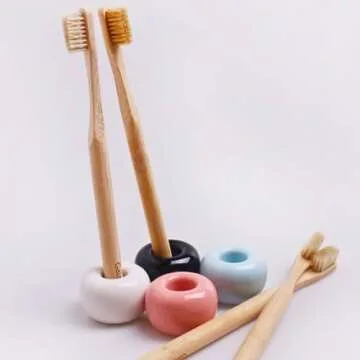 Gaia Guy Bamboo Toothbrush - Eco-Friendly and Biodegradable 6-Pack