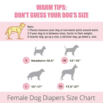 Wegreeco Washable Dog Diapers for Female Dogs - X-Large