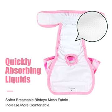 Wegreeco Washable Dog Diapers for Female Dogs - X-Large