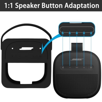Bose SoundLink Micro 2 Gen Silicone Protective Case with Carabiner