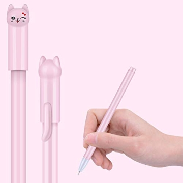 Cute Cat Gel Pens Set - 24 Pack for School & Office