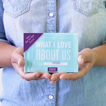 Knock Knock What I Love about Us Fill in the Love Book Fill-in-the-Blank Gift Journal, 4.5 x 3.25-inches