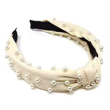 Stylish POPINK Pearl Headband for Everyday Elegance