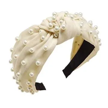 Stylish POPINK Pearl Headband for Everyday Elegance