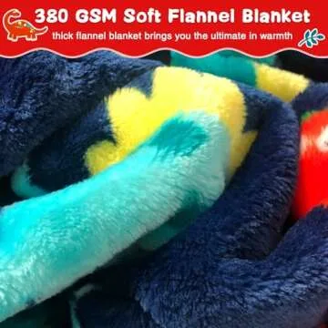 Lukeight Toddler Blanket for Boys and Girls, Plush Thick Kids Baby Blanket for Crib Stroller, Birthday Gifts for Teens (Dinosaur, 50x60 Inches)