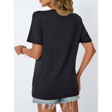 AUTOMET Women's Trendy Summer Short Sleeve T-Shirts