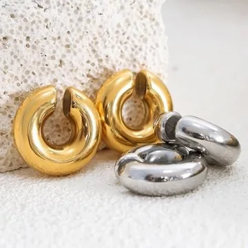 Elegant Non-Piercing Gold Ear Cuffs for Trendy Style